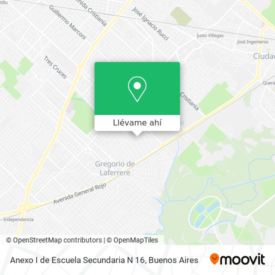 Mapa de Anexo I de Escuela Secundaria N 16