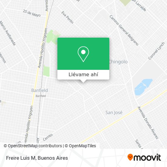 Mapa de Freire Luis M