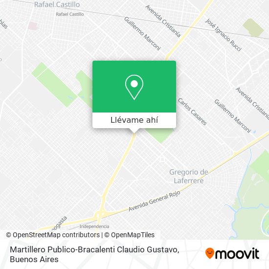 Mapa de Martillero Publico-Bracalenti Claudio Gustavo