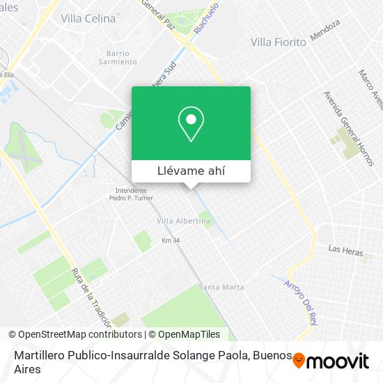 Mapa de Martillero Publico-Insaurralde Solange Paola