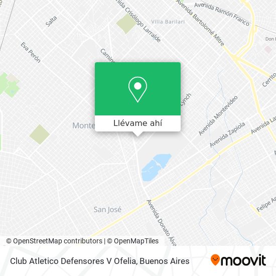 Mapa de Club Atletico Defensores V Ofelia