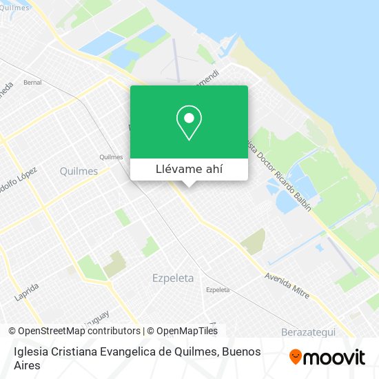 Mapa de Iglesia Cristiana Evangelica de Quilmes