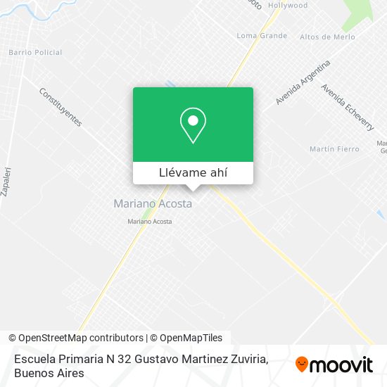 Mapa de Escuela Primaria N 32 Gustavo Martinez Zuviria