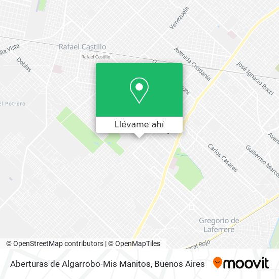 Mapa de Aberturas de Algarrobo-Mis Manitos