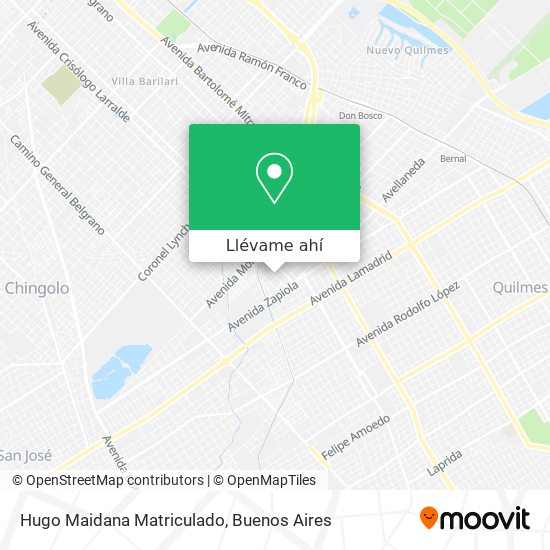 Mapa de Hugo Maidana Matriculado