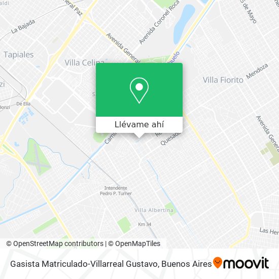 Mapa de Gasista Matriculado-Villarreal Gustavo