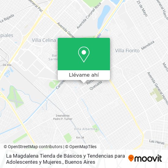 Mapa de La Magdalena Tienda de Básicos y Tendencias para Adolescentes y Mujeres.