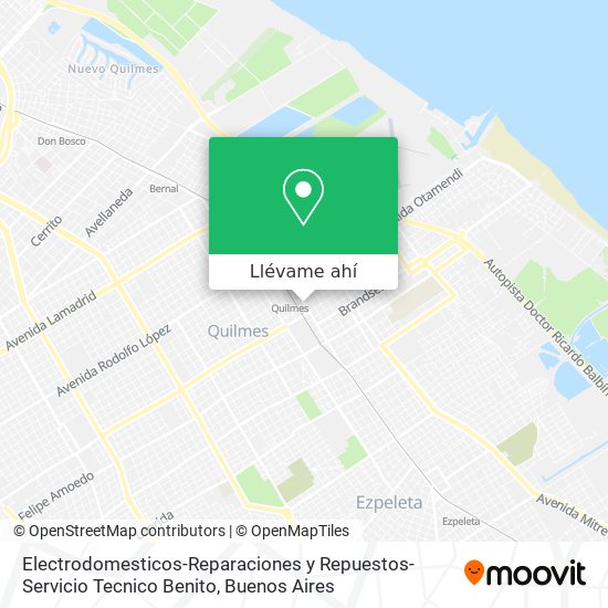 Mapa de Electrodomesticos-Reparaciones y Repuestos-Servicio Tecnico Benito