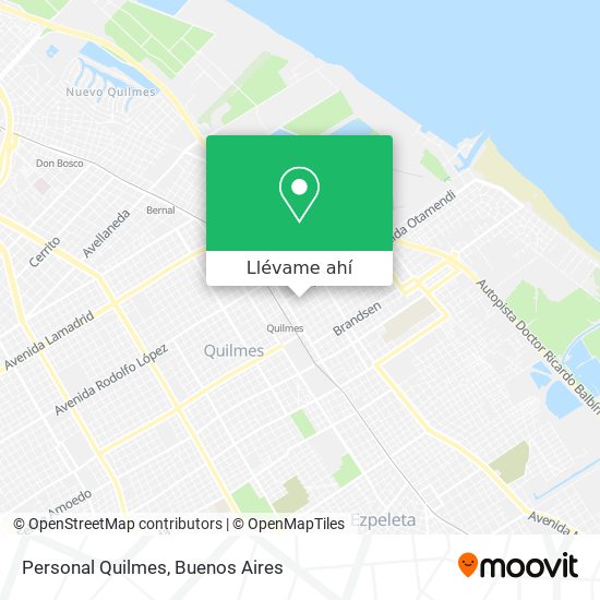 Mapa de Personal Quilmes