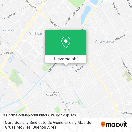 Mapa de Obra Social y Sindicato de Guincheros y Maq de Gruas Moviles