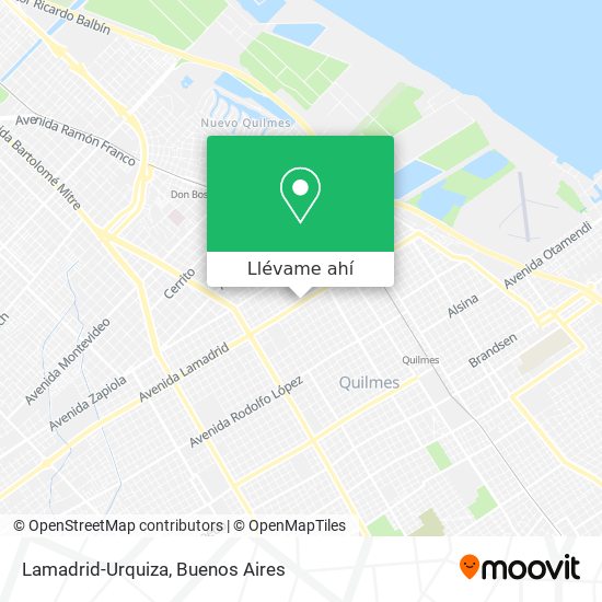 Mapa de Lamadrid-Urquiza
