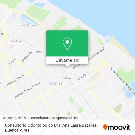 Mapa de Consultorio Odontológico Dra. Ana Laura Batalles