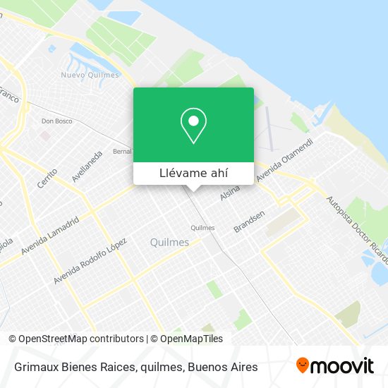Mapa de Grimaux Bienes Raices, quilmes