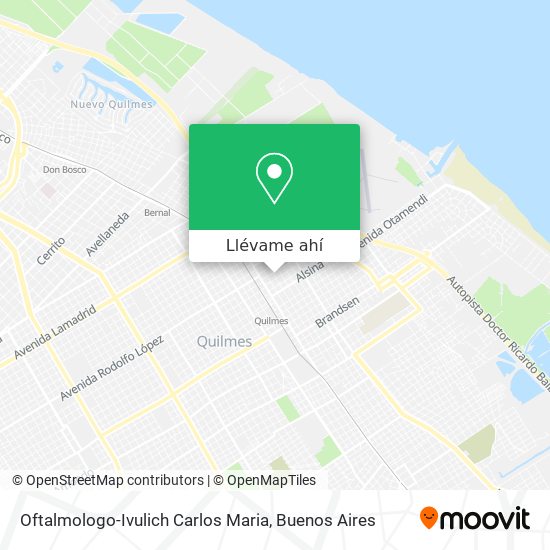 Mapa de Oftalmologo-Ivulich Carlos Maria