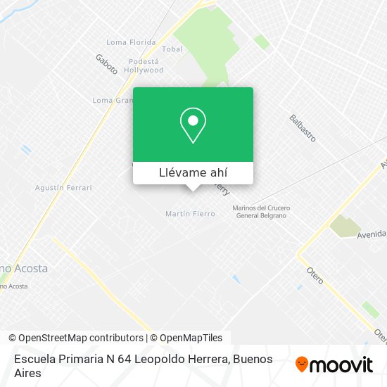 Mapa de Escuela Primaria N 64 Leopoldo Herrera