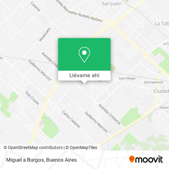 Mapa de Miguel a Burgos