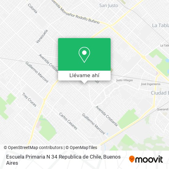 Mapa de Escuela Primaria N 34 Republica de Chile