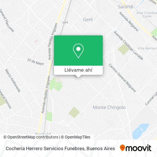 Mapa de Cocheria Herrero Servicios Funebres