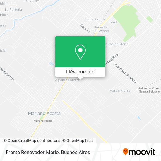 Mapa de Frente Renovador Merlo