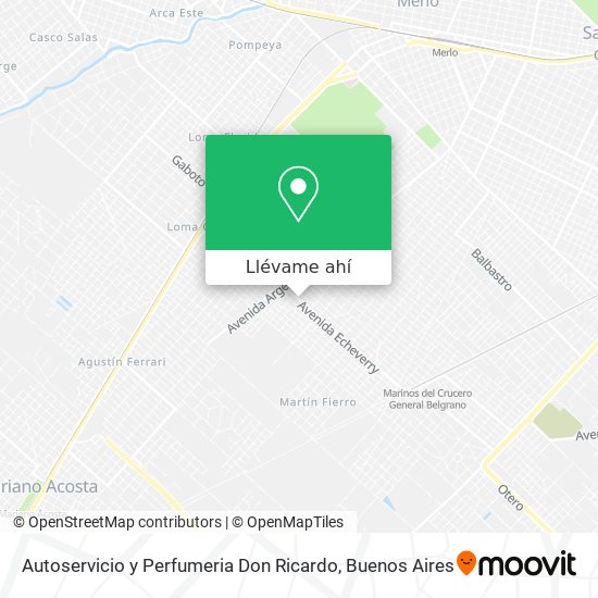 Mapa de Autoservicio y Perfumeria Don Ricardo