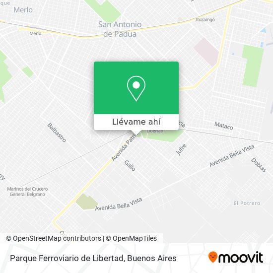 Mapa de Parque Ferroviario de Libertad