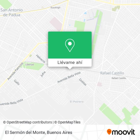 Mapa de El Sermón del Monte