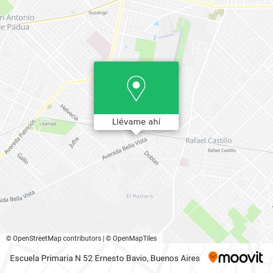 Mapa de Escuela Primaria N 52 Ernesto Bavio