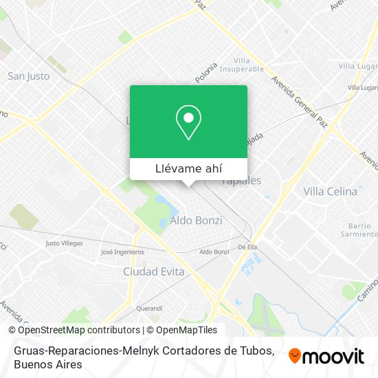 Mapa de Gruas-Reparaciones-Melnyk Cortadores de Tubos