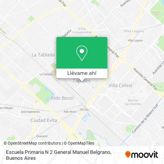 Mapa de Escuela Primaria N 2 General Manuel Belgrano