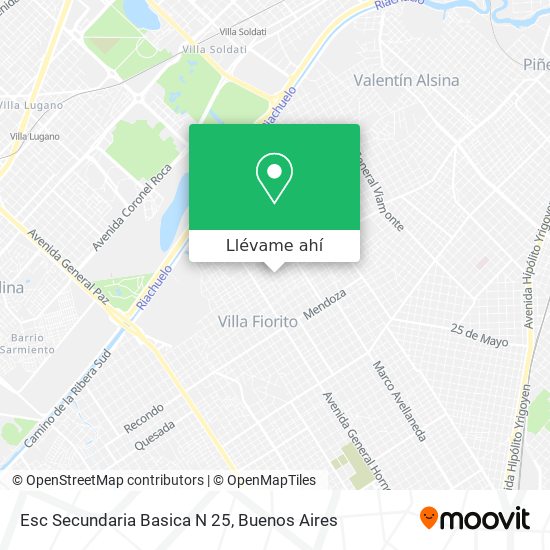 Mapa de Esc Secundaria Basica N 25