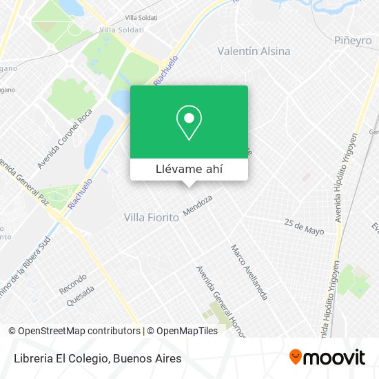 Mapa de Libreria El Colegio