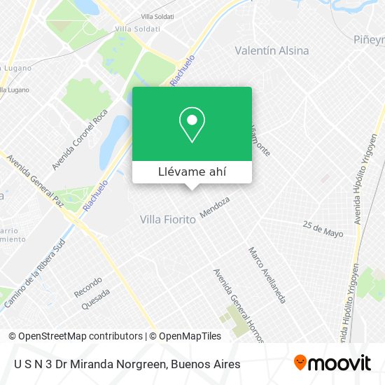 Mapa de U S N 3 Dr Miranda Norgreen