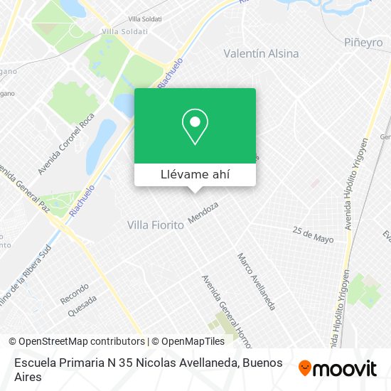 Mapa de Escuela Primaria N 35 Nicolas Avellaneda