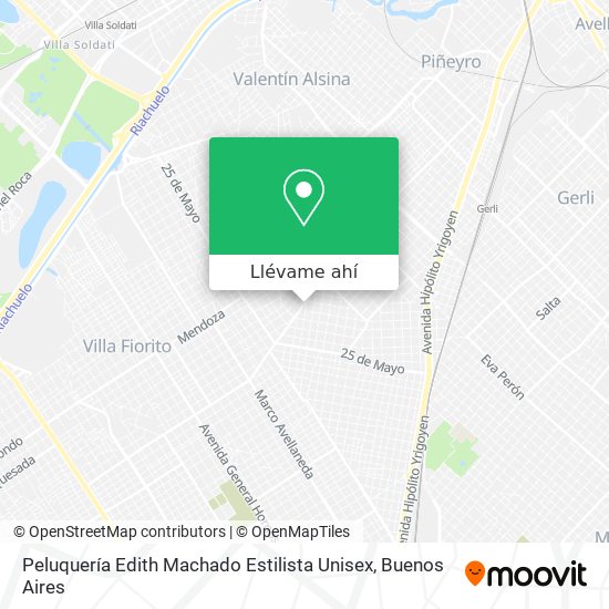 Mapa de Peluquería Edith Machado Estilista Unisex