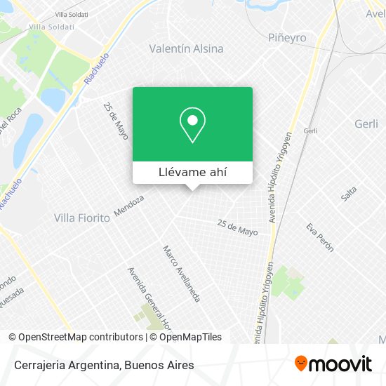 Mapa de Cerrajeria Argentina