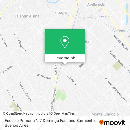 Mapa de Escuela Primaria N 7 Domingo Faustino Sarmiento