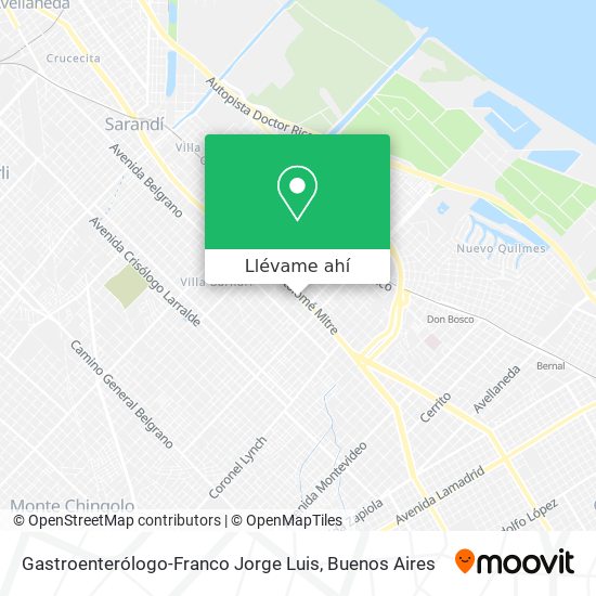 Mapa de Gastroenterólogo-Franco Jorge Luis