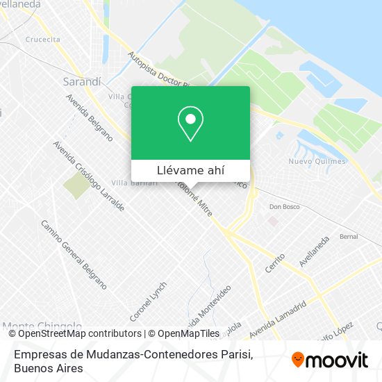 Mapa de Empresas de Mudanzas-Contenedores Parisi