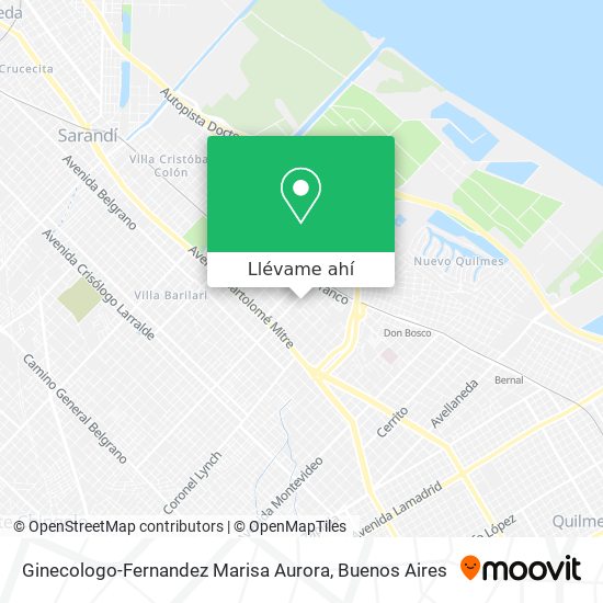 Mapa de Ginecologo-Fernandez Marisa Aurora
