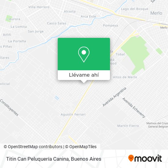 Mapa de Titin Can Peluquería Canina