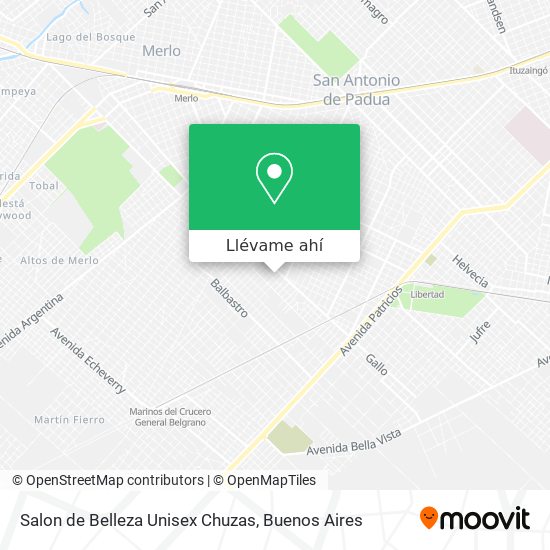 Mapa de Salon de Belleza Unisex Chuzas