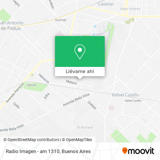 Mapa de Radio Imagen - am 1310