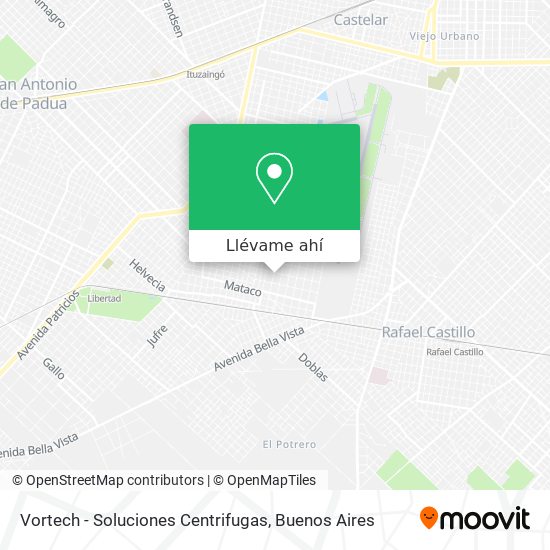 Mapa de Vortech - Soluciones Centrifugas