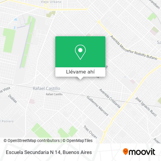 Mapa de Escuela Secundaria N 14