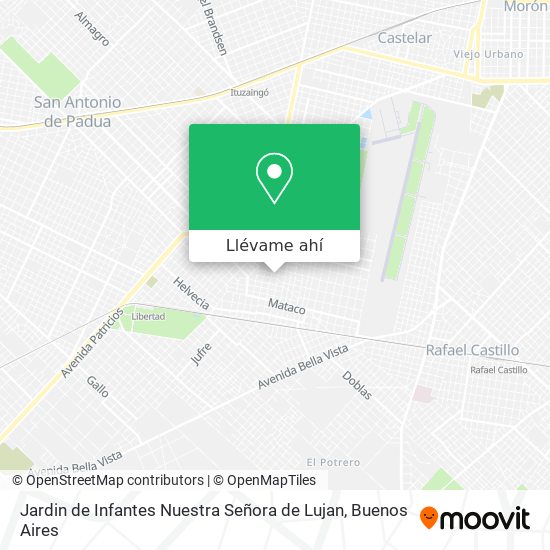 Mapa de Jardin de Infantes Nuestra Señora de Lujan