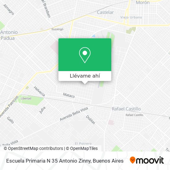 Mapa de Escuela Primaria N 35 Antonio Zinny