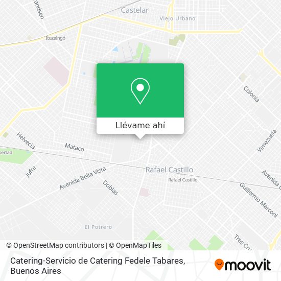 Mapa de Catering-Servicio de Catering Fedele Tabares
