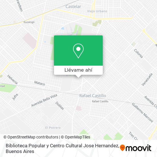 Mapa de Biblioteca Popular y Centro Cultural Jose Hernandez