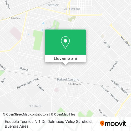 Mapa de Escuela Tecnica N 1 Dr. Dalmacio Velez Sarsfield