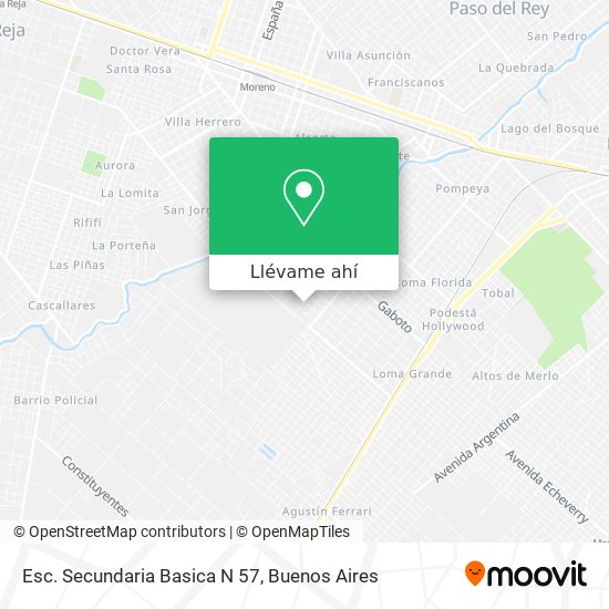 Mapa de Esc. Secundaria Basica N 57